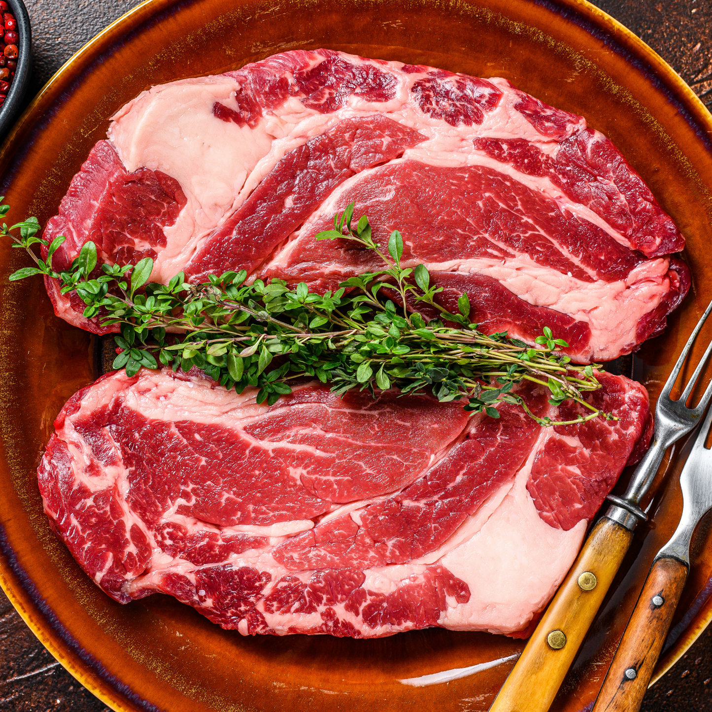 Prime Chuck Steaks - Exceptional Marbling