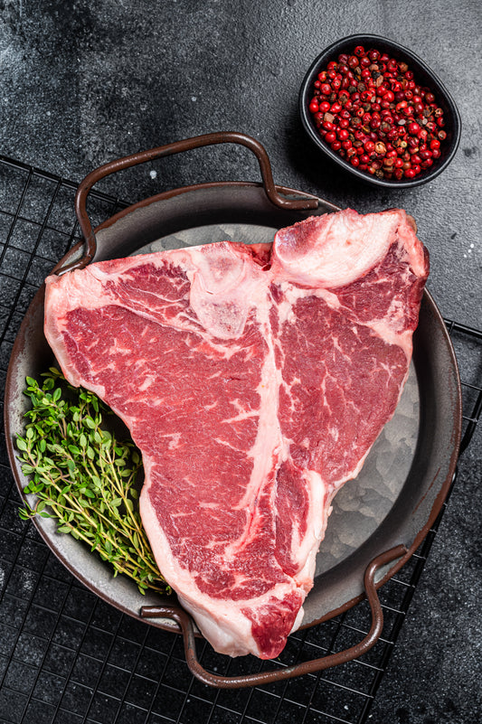 Prime Porterhouse Steak - Exceptional Marbling
